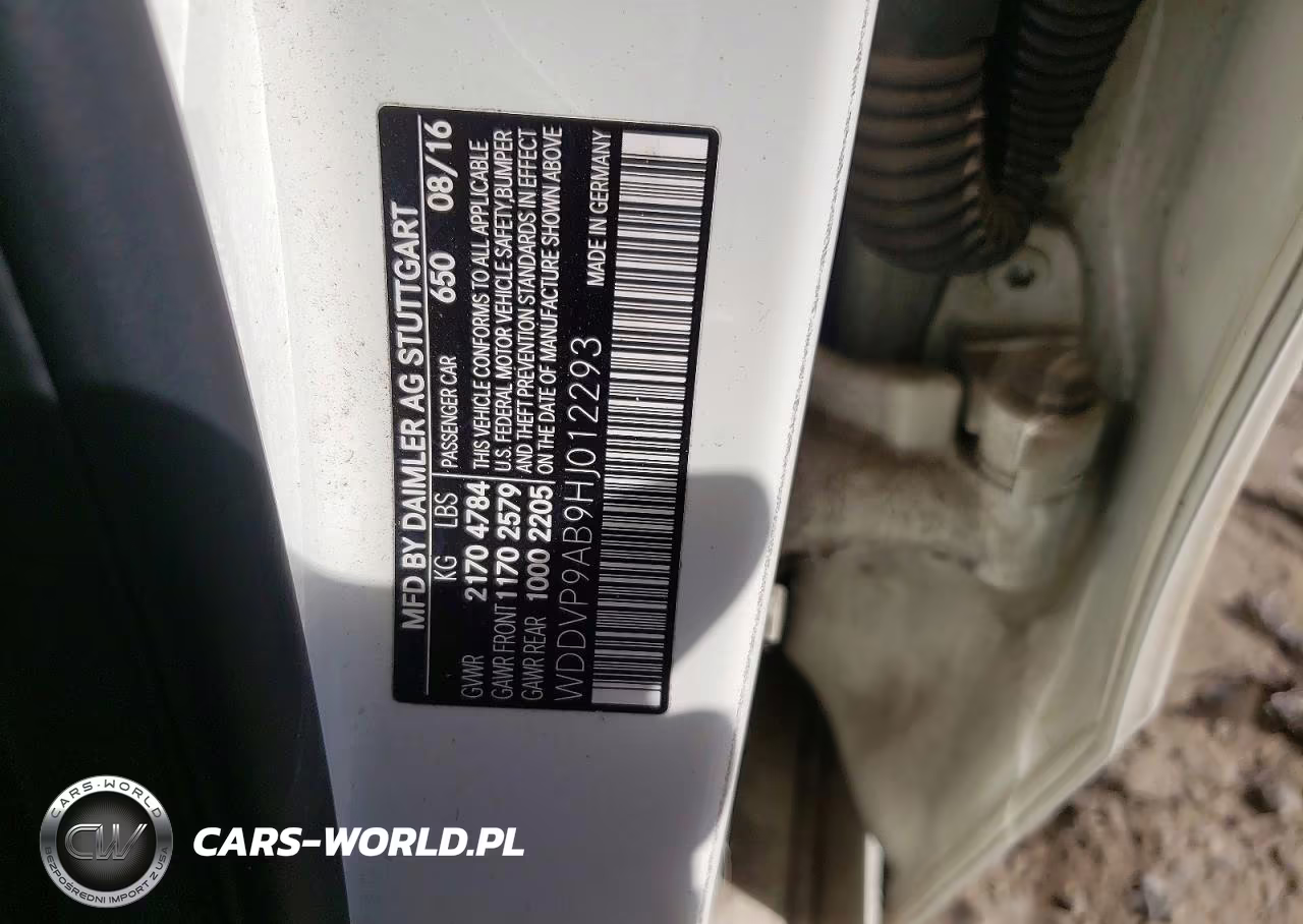 2017 Mercedes-Benz B 250E VIN:WDDVP9AB9HJ012293 - 12
