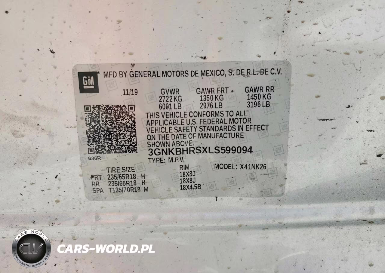 2020 Chevrolet Blazer 2Lt VIN:3GNKBHRSXLS599094 - 13