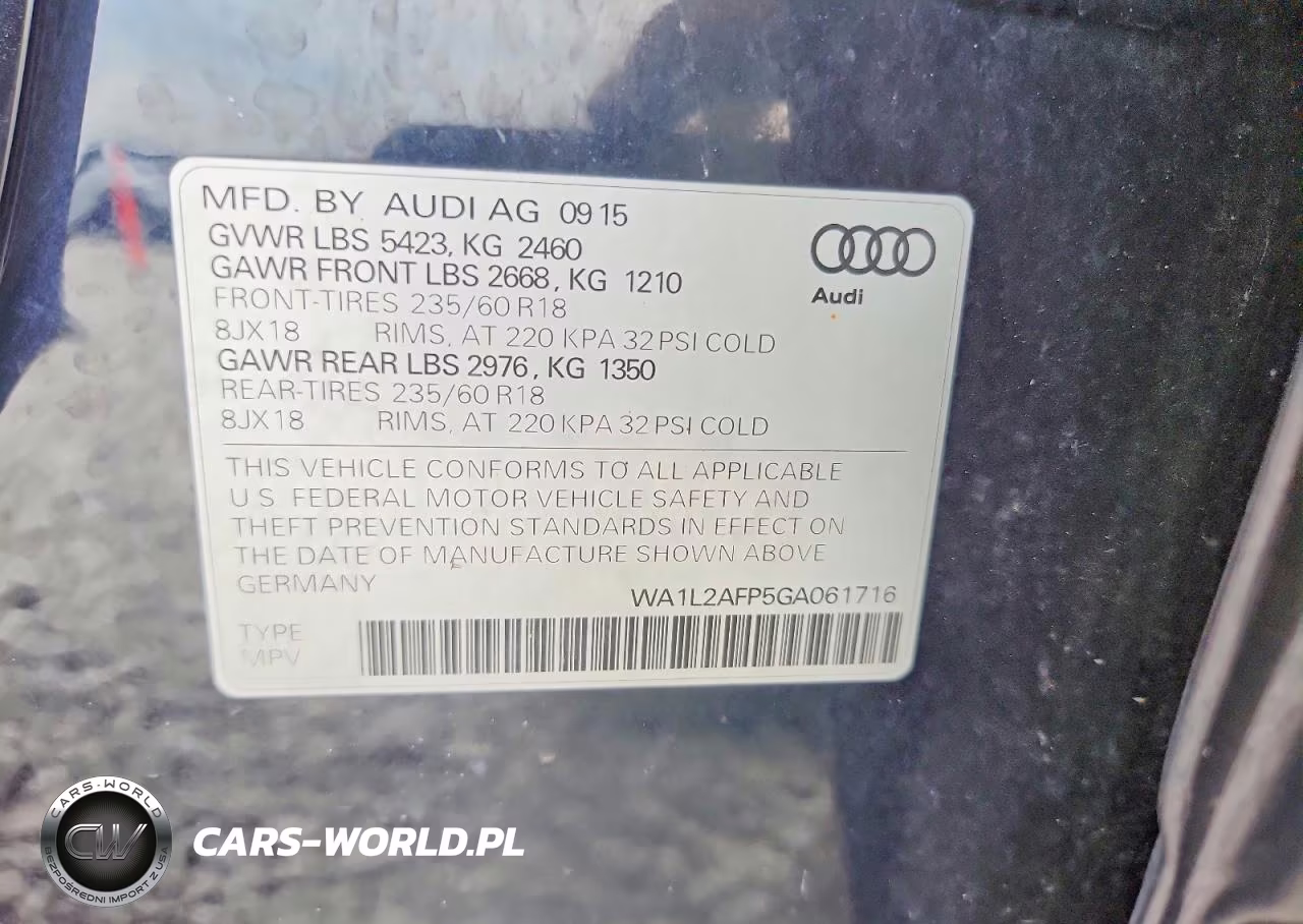 2016 Audi Q5 Premium Plus VIN:WA1L2AFP5GA061716 - 13