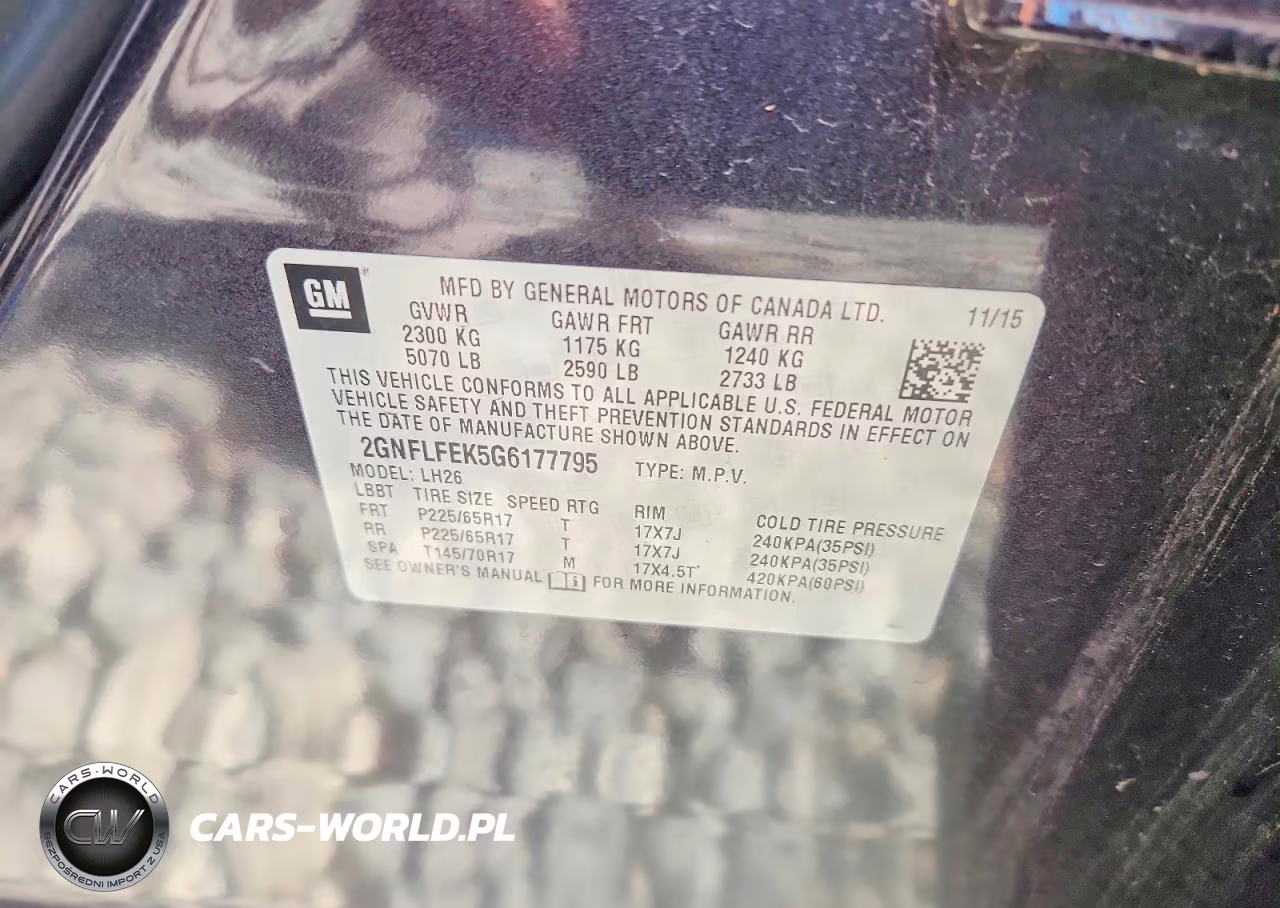 2016 Chevrolet Equinox Lt VIN:2GNFLFEK5G6177795 - 13