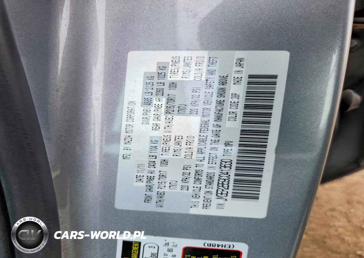 2012 Mazda Cx-7 VIN:JM3ER2B59C0413630 - 12
