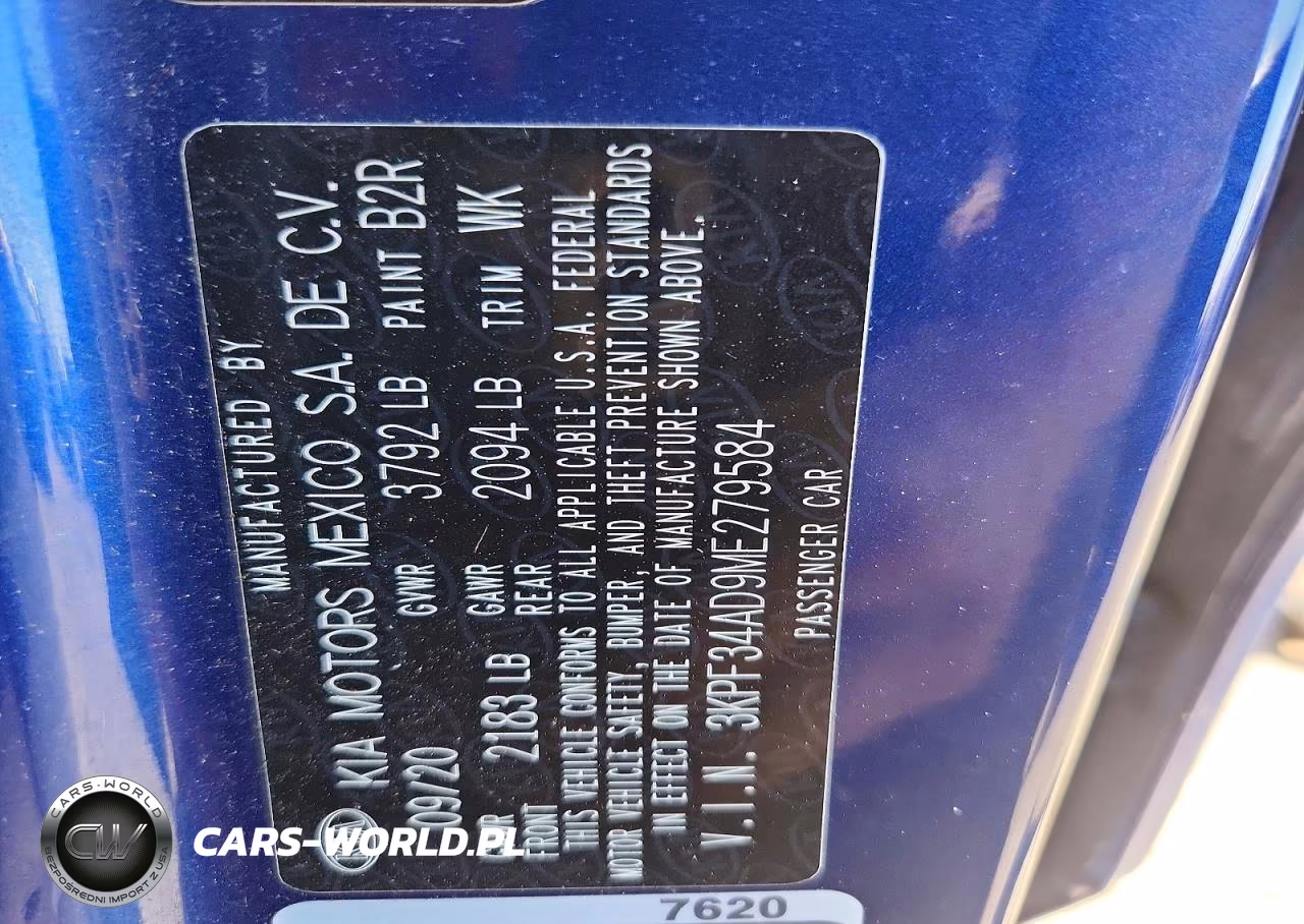2021 Kia Forte Gt Line VIN:3KPF34AD9ME279584 - 12