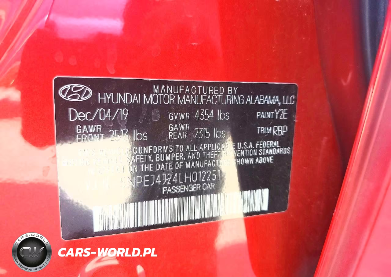 2020 Hyundai Sonata Sel Plus VIN:5NPEJ4J24LH012251 - 13