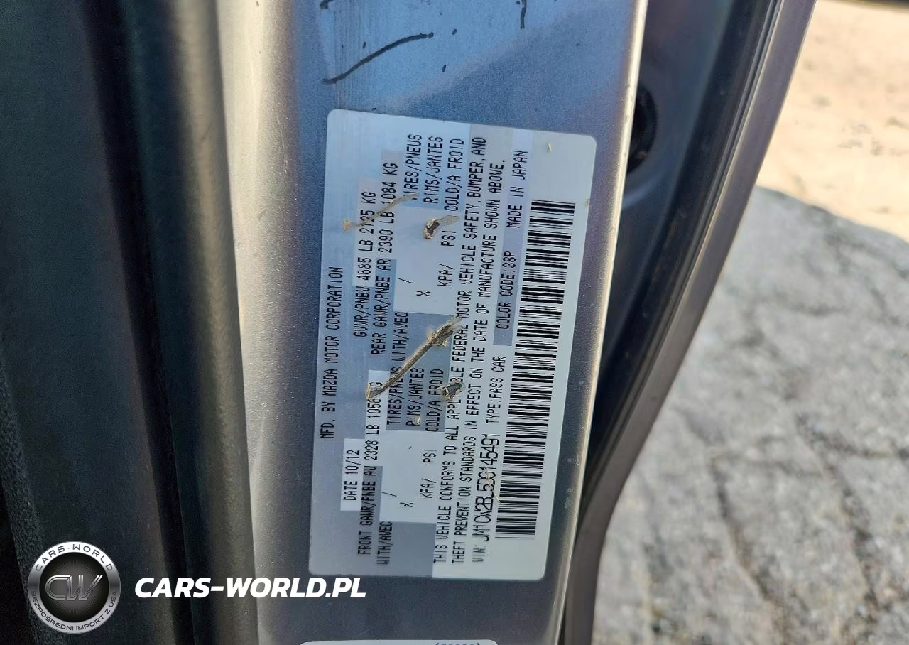 2013 Mazda 5 VIN:JM1CW2BL5D0145491 - 12