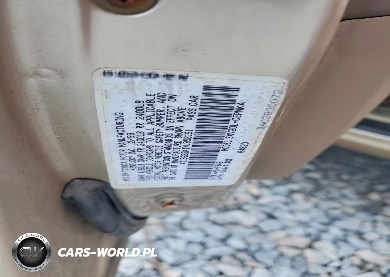 2000 Toyota Camry Le VIN:4T1BG22K1YU958191 - 12