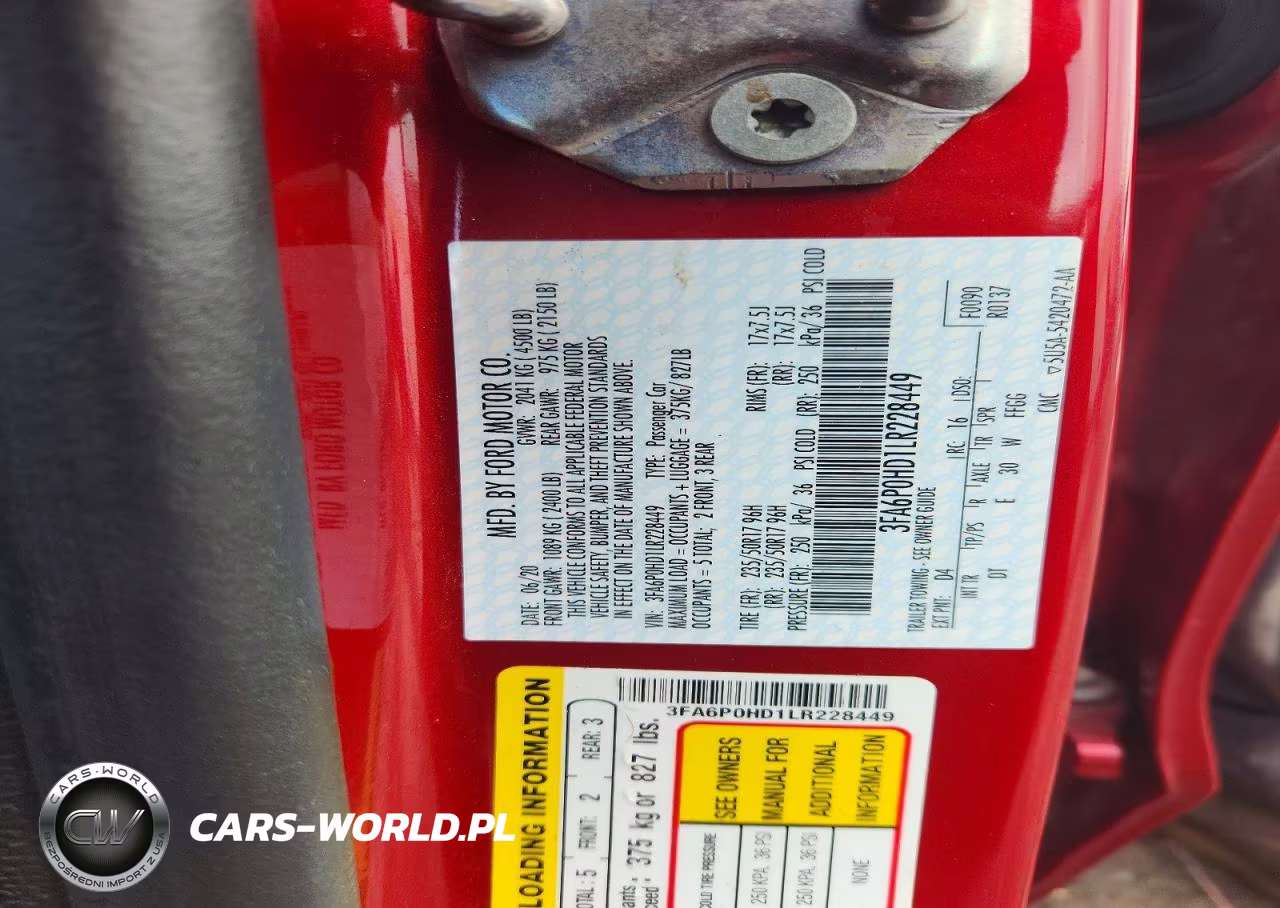 2020 Ford Fusion Se VIN:3FA6P0HD1LR228449 - 12