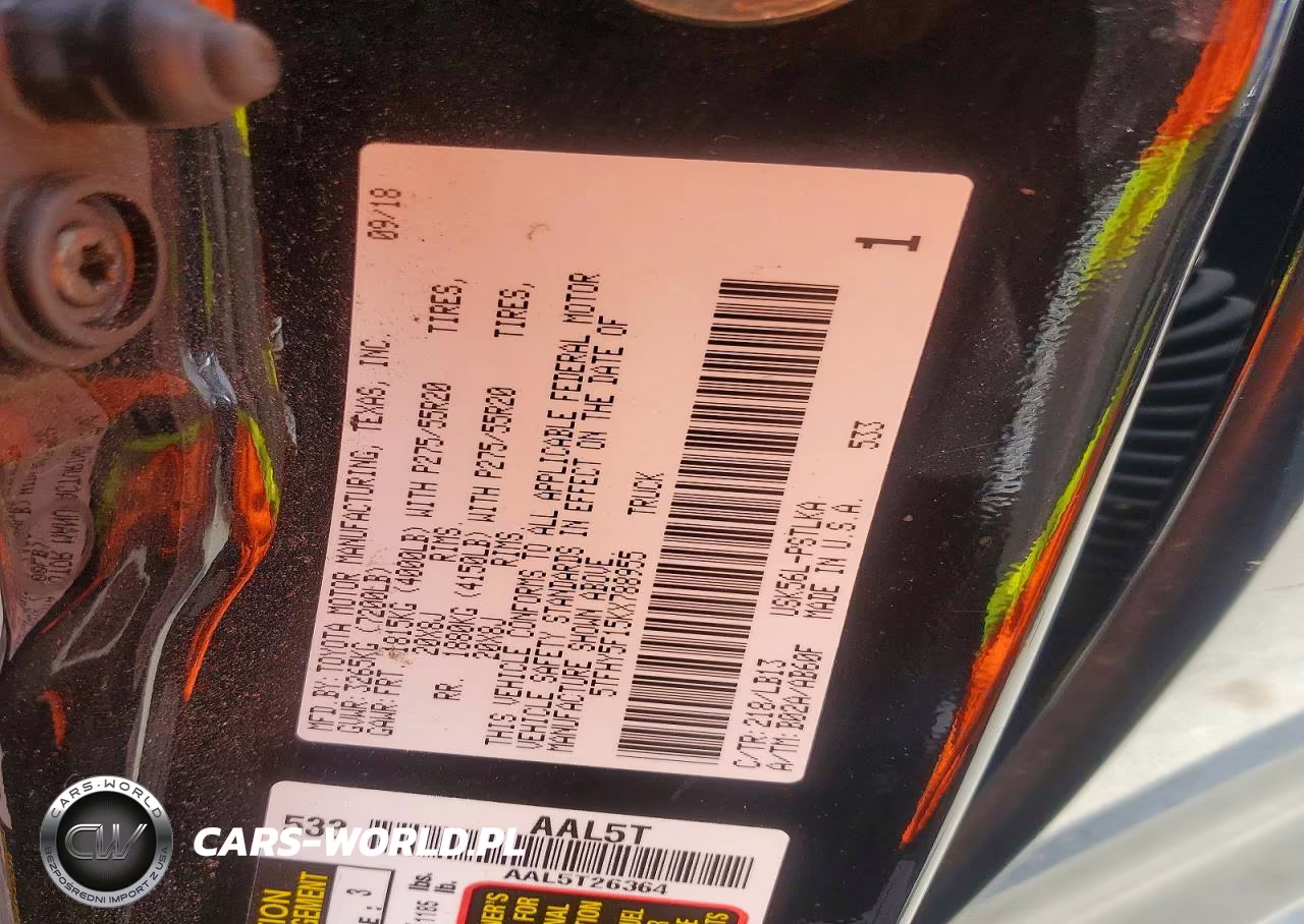 2019 Toyota Tundra Crewmax Limited VIN:5TFHY5F15KX788955 - 13