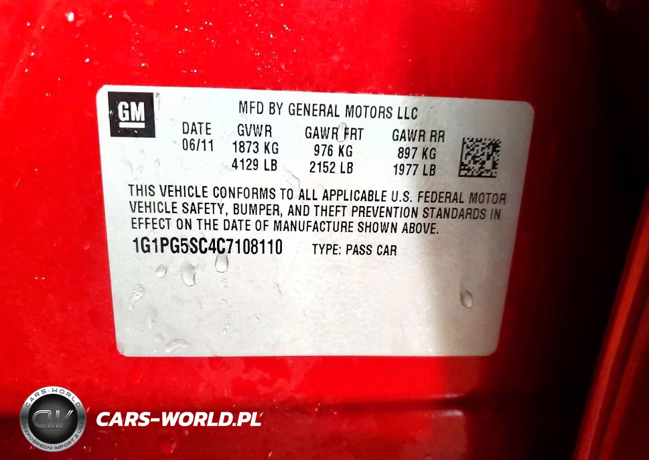 2012 Chevrolet Cruze Lt VIN:1G1PG5SC4C7108110 - 13
