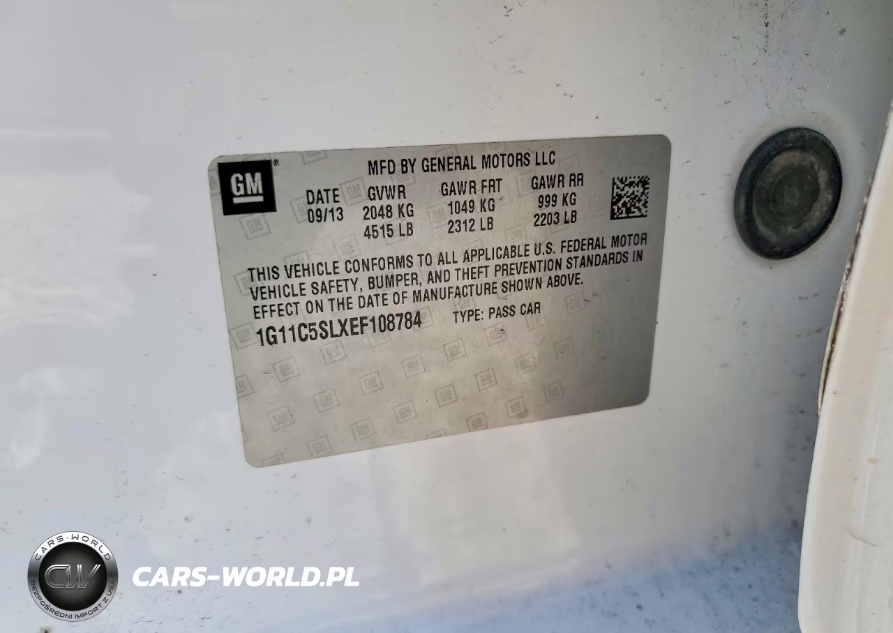 2014 Chevrolet Malibu 1Lt VIN:1G11C5SLXEF108784 - 13