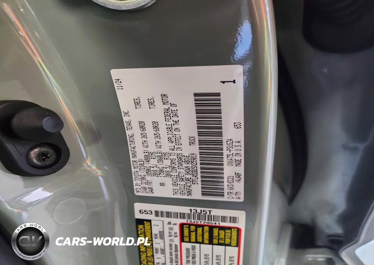 2025 Toyota Tundra Sr5 VIN:5TFLA5DB2SX259019 - 13