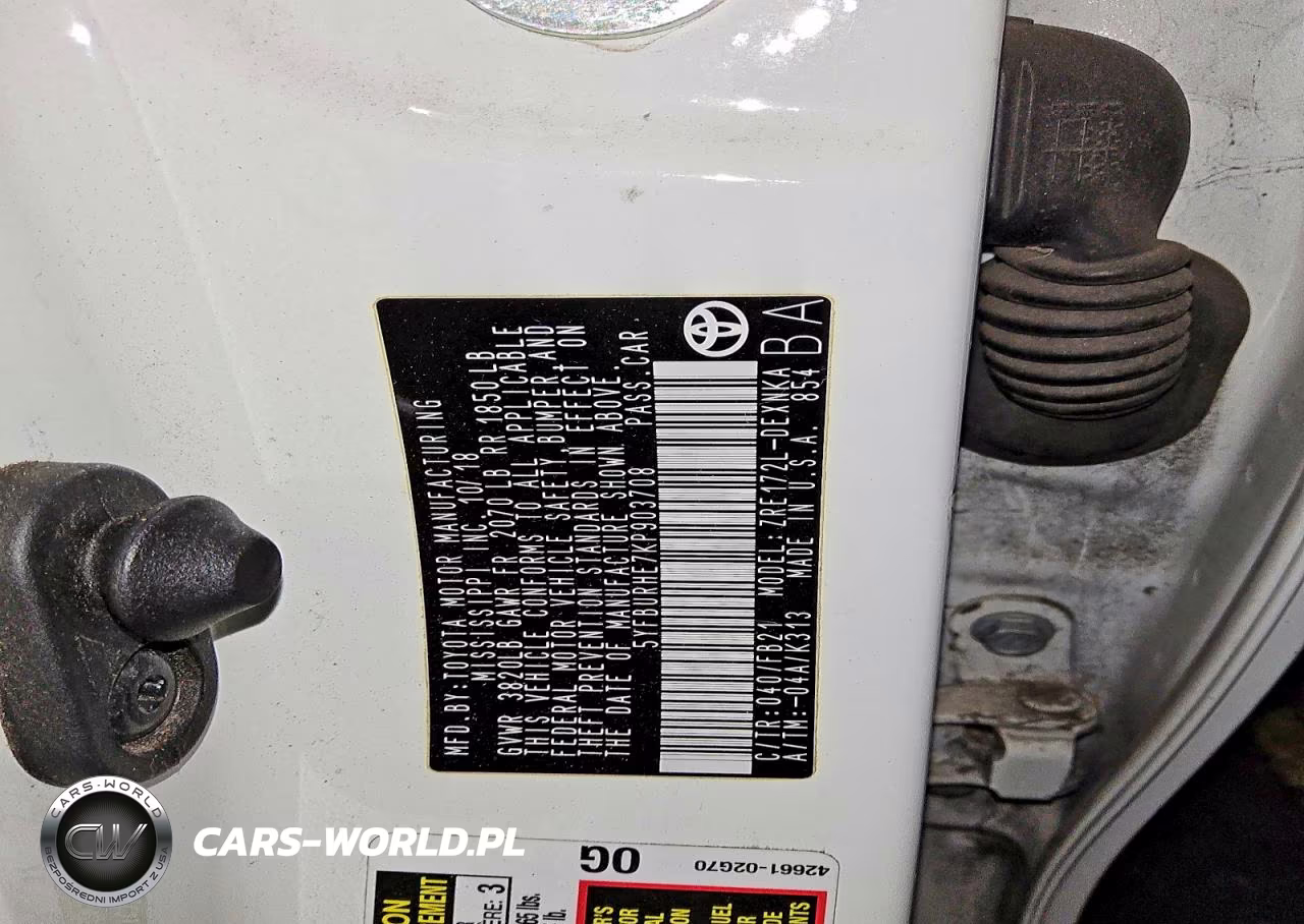 2019 Toyota Corolla Le VIN:5YFBURHE7KP903708 - 12