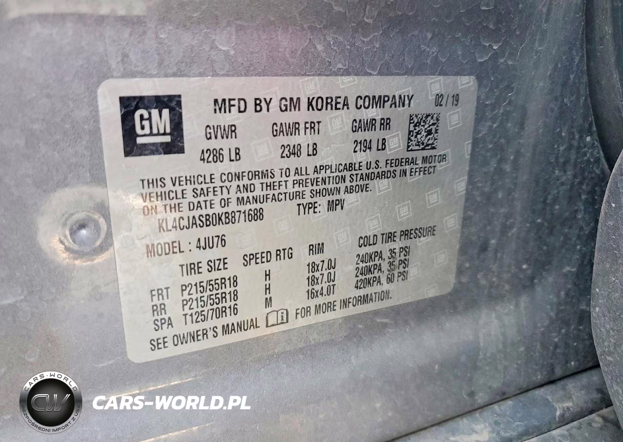 2019 Buick Encore Preferred VIN:KL4CJASB0KB871688 - 13