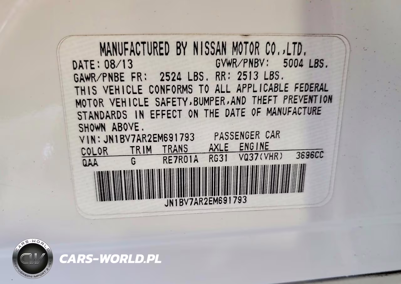 2014 Infiniti Q50 Sport VIN:JN1BV7AR2EM691793 - 12