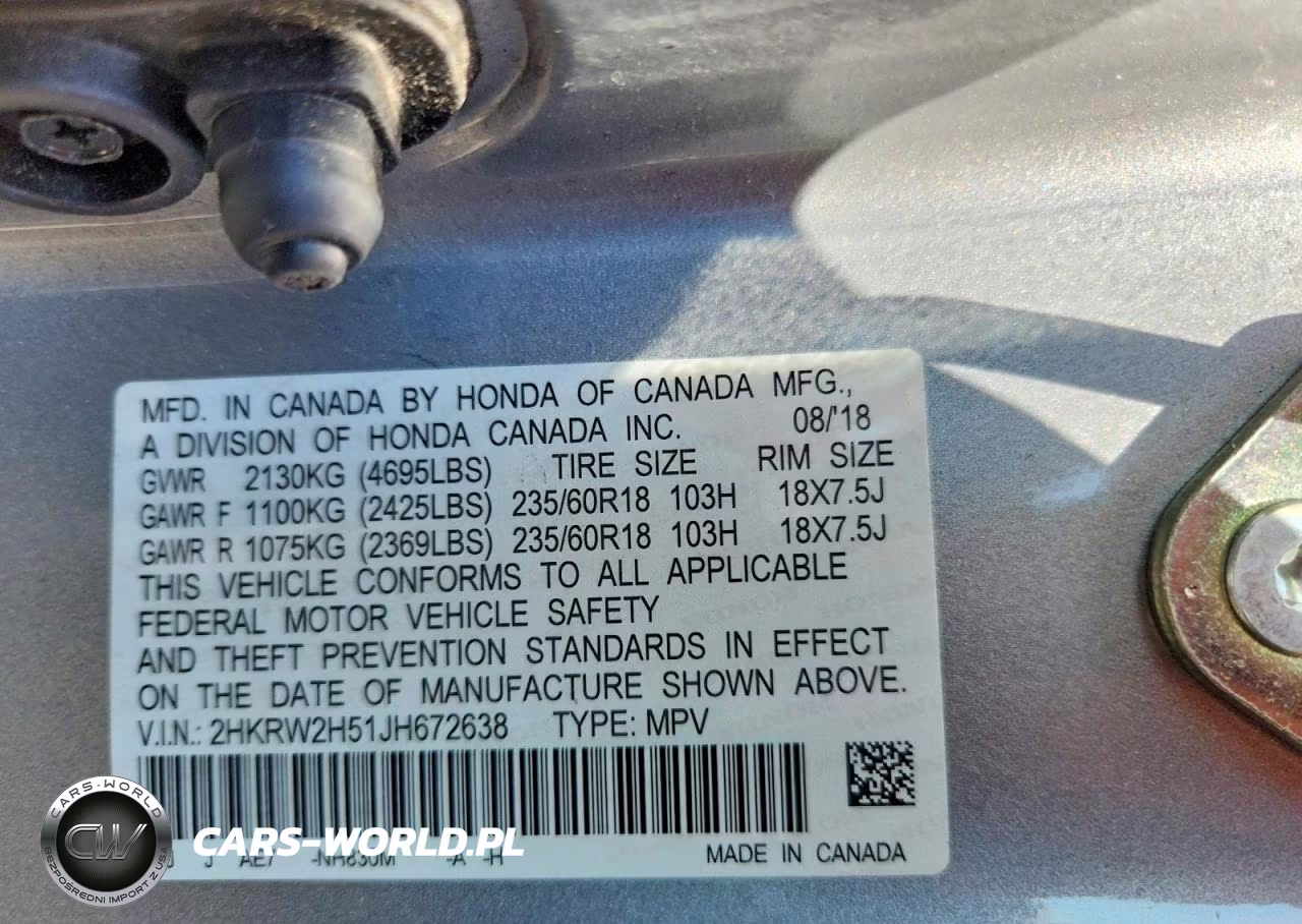2018 Honda Cr-V Ex VIN:2HKRW2H51JH672638 - 14