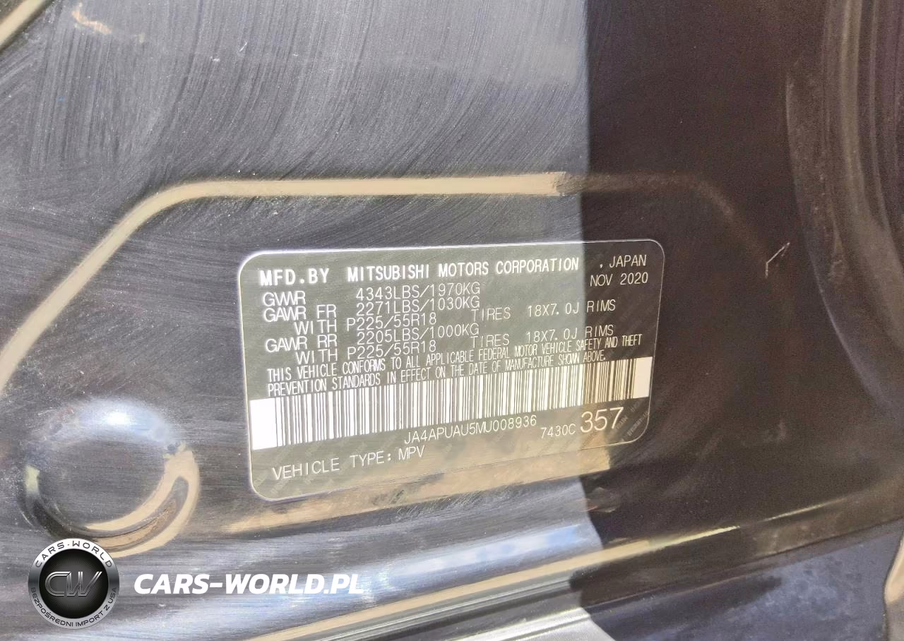 2021 Mitsubishi Outlander Sport Es VIN:JA4APUAU5MU008936 - 13