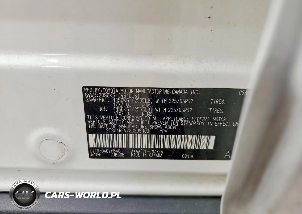 2025 Toyota Rav4 Le VIN:2T3H1RFV7SC335103 - 13
