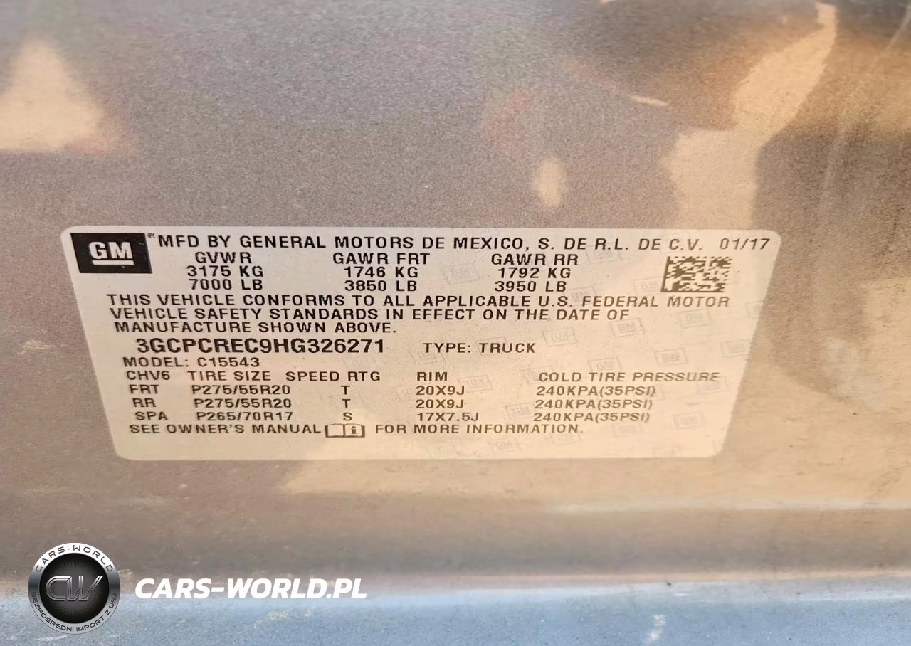 2017 Chevrolet Silverado C1500 Lt VIN:3GCPCREC9HG326271 - 12