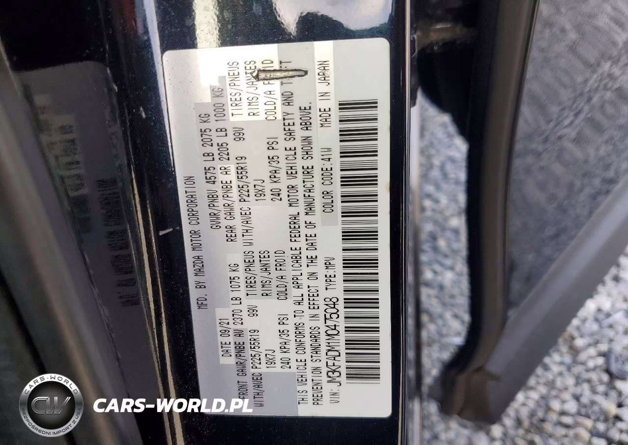 2021 Mazda Cx-5 Grand Touring VIN:JM3KFADM1M0475048 - 13