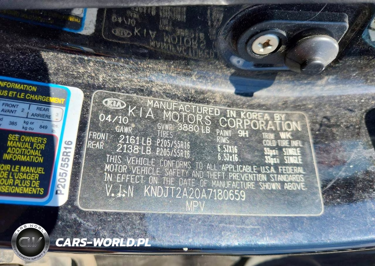 2010 Kia Soul + VIN:KNDJT2A20A7180659 - 12