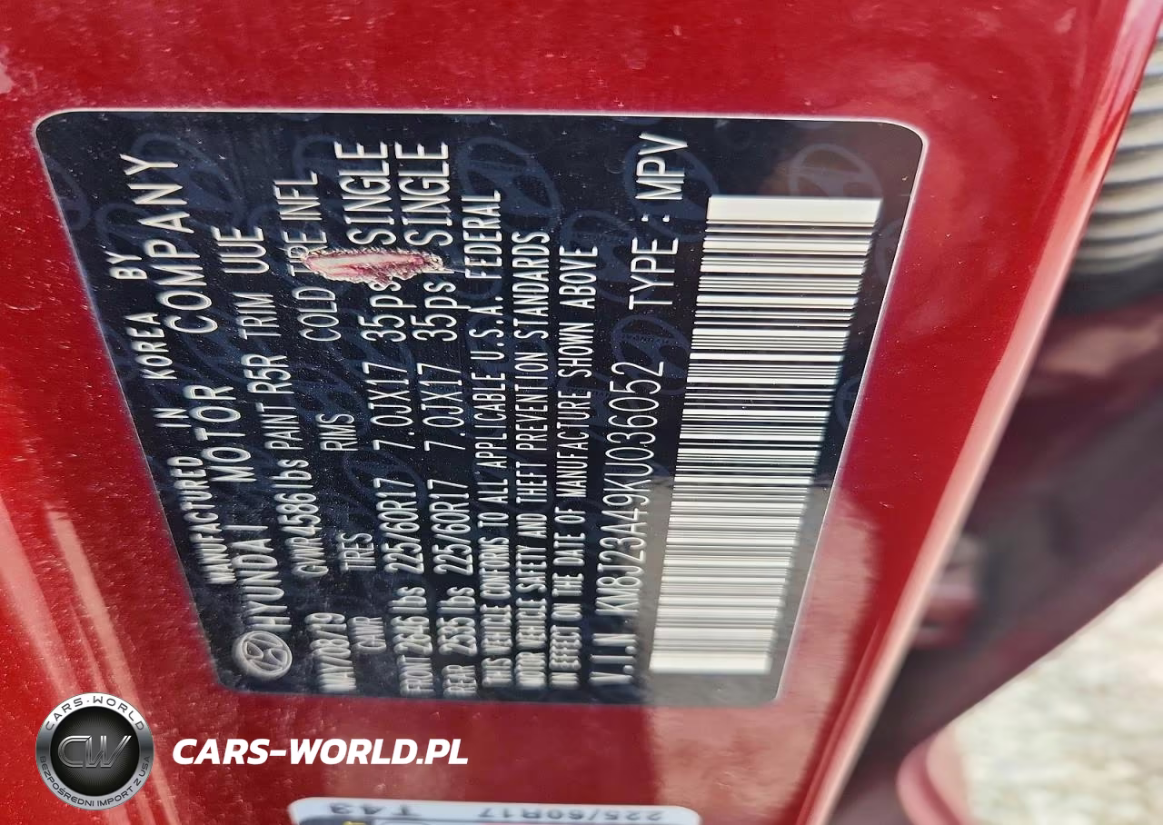 2019 Hyundai Tucson Se VIN:KM8J23A49KU036052 - 13