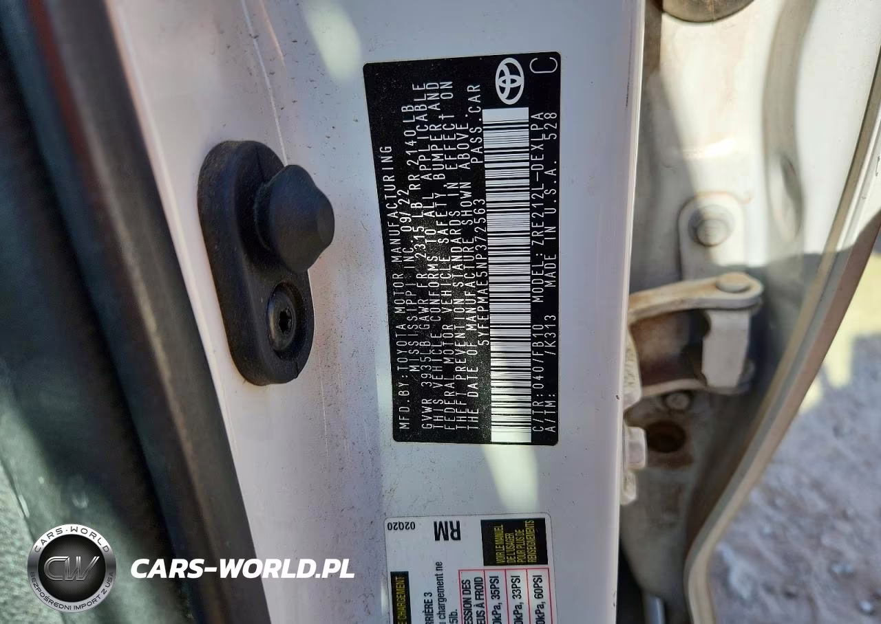 2022 Toyota Corolla Le VIN:5YFEPMAE5NP372563 - 12