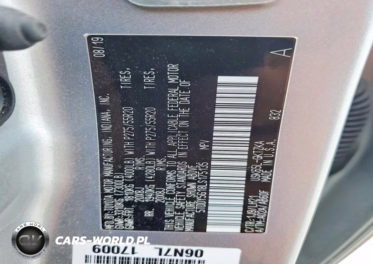 2020 Toyota Sequoia Platinum VIN:5TDDY5G18LS175135 - 13