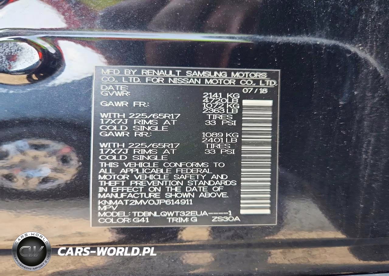 2018 Nissan Rogue Sv VIN:KNMAT2MV0JP614911 - 14