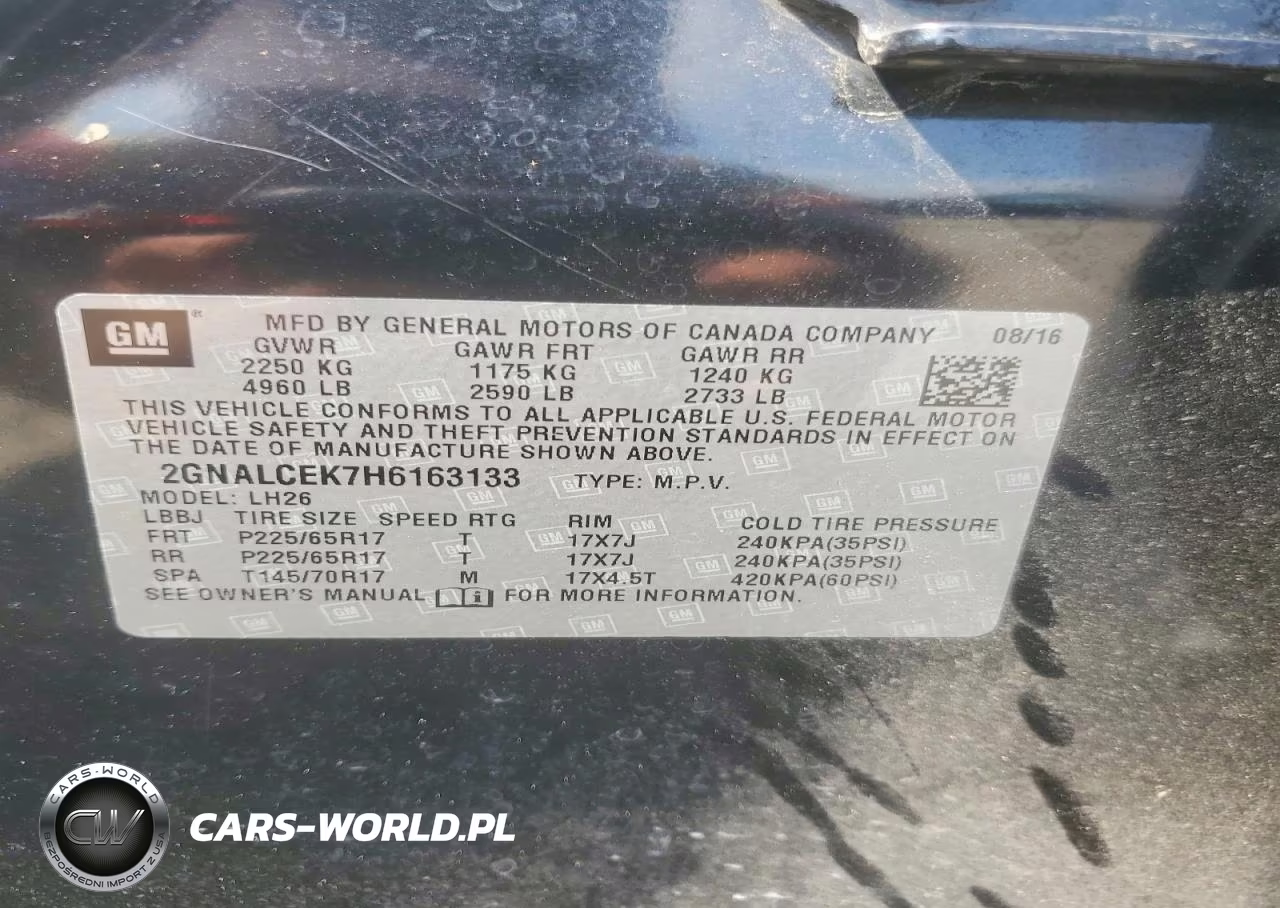 2017 Chevrolet Equinox Lt VIN:2GNALCEK7H6163133 - 13