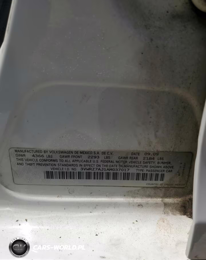 2010 Volkswagen Jetta Se VIN:3VWRZ7AJ1AM037017 - 12