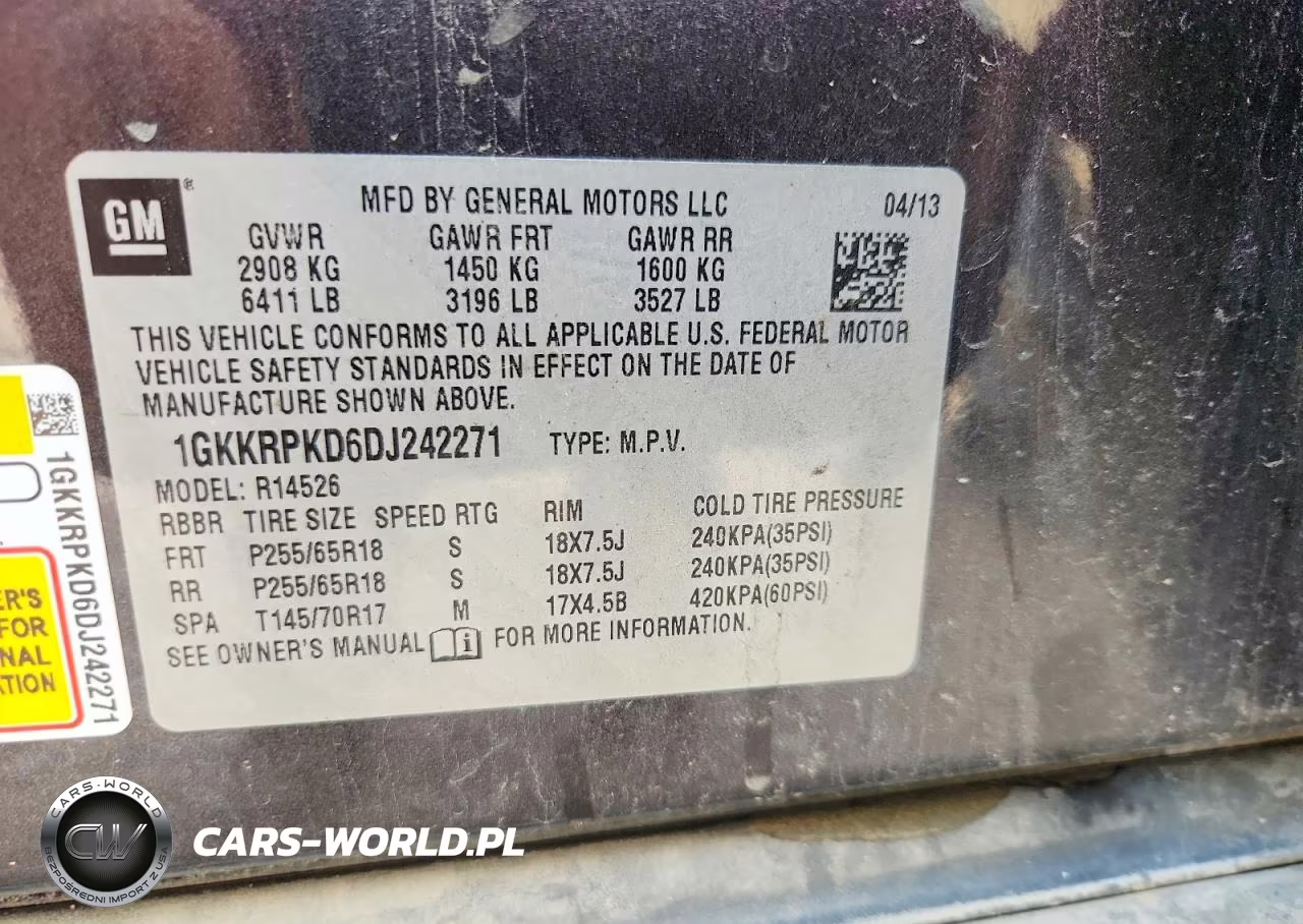 2013 GMC Acadia Sle VIN:1GKKRPKD6DJ242271 - 13