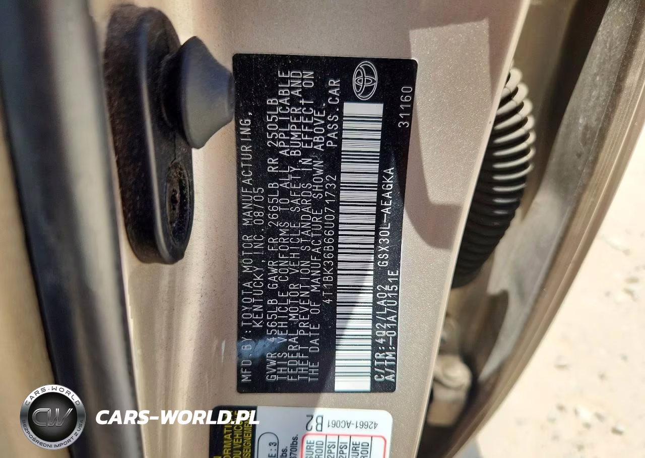 2006 Toyota Avalon Xls VIN:4T1BK36B66U071732 - 12