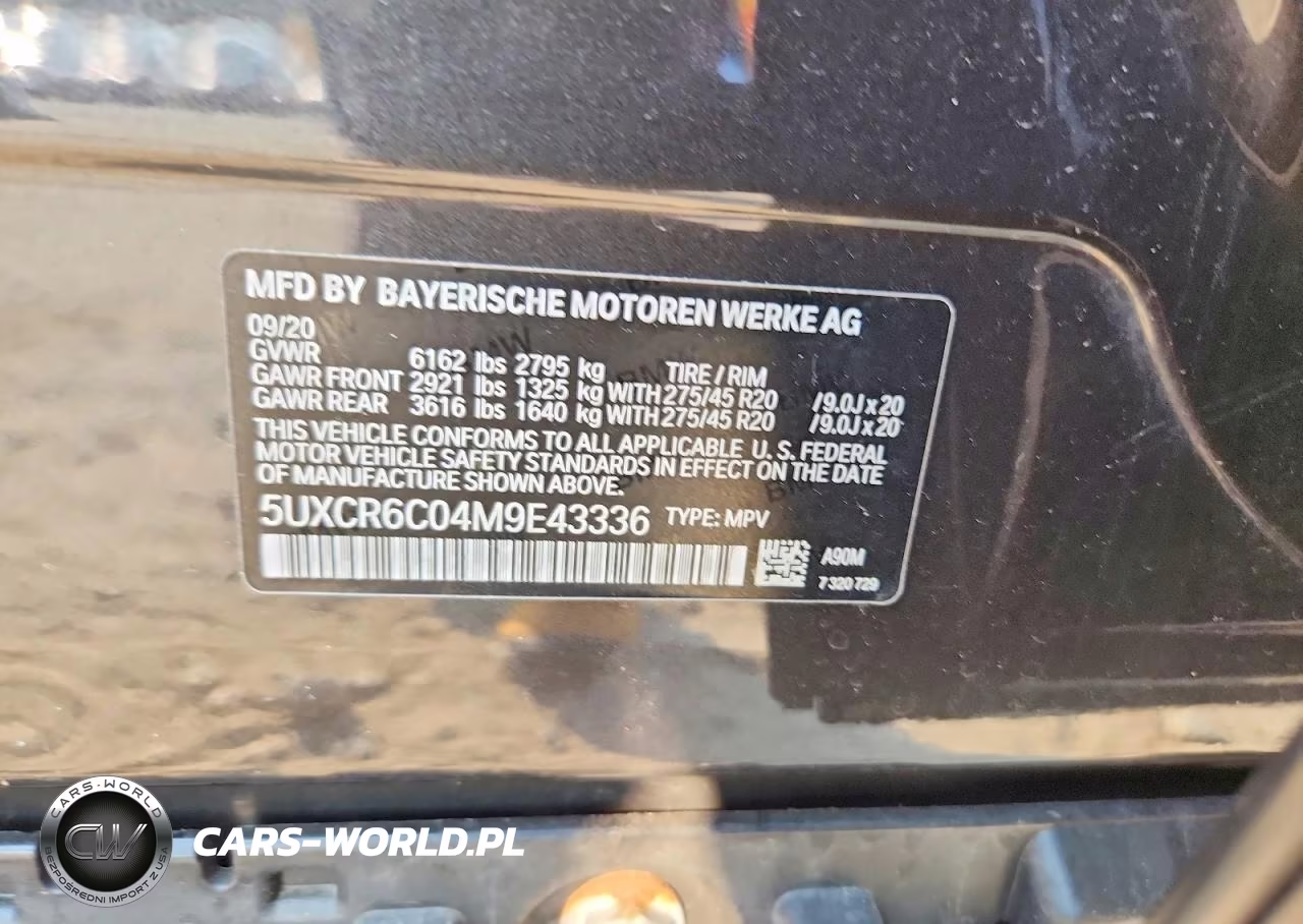 2021 BMW X5 xDrive40I VIN:5UXCR6C04M9E43336 - 14