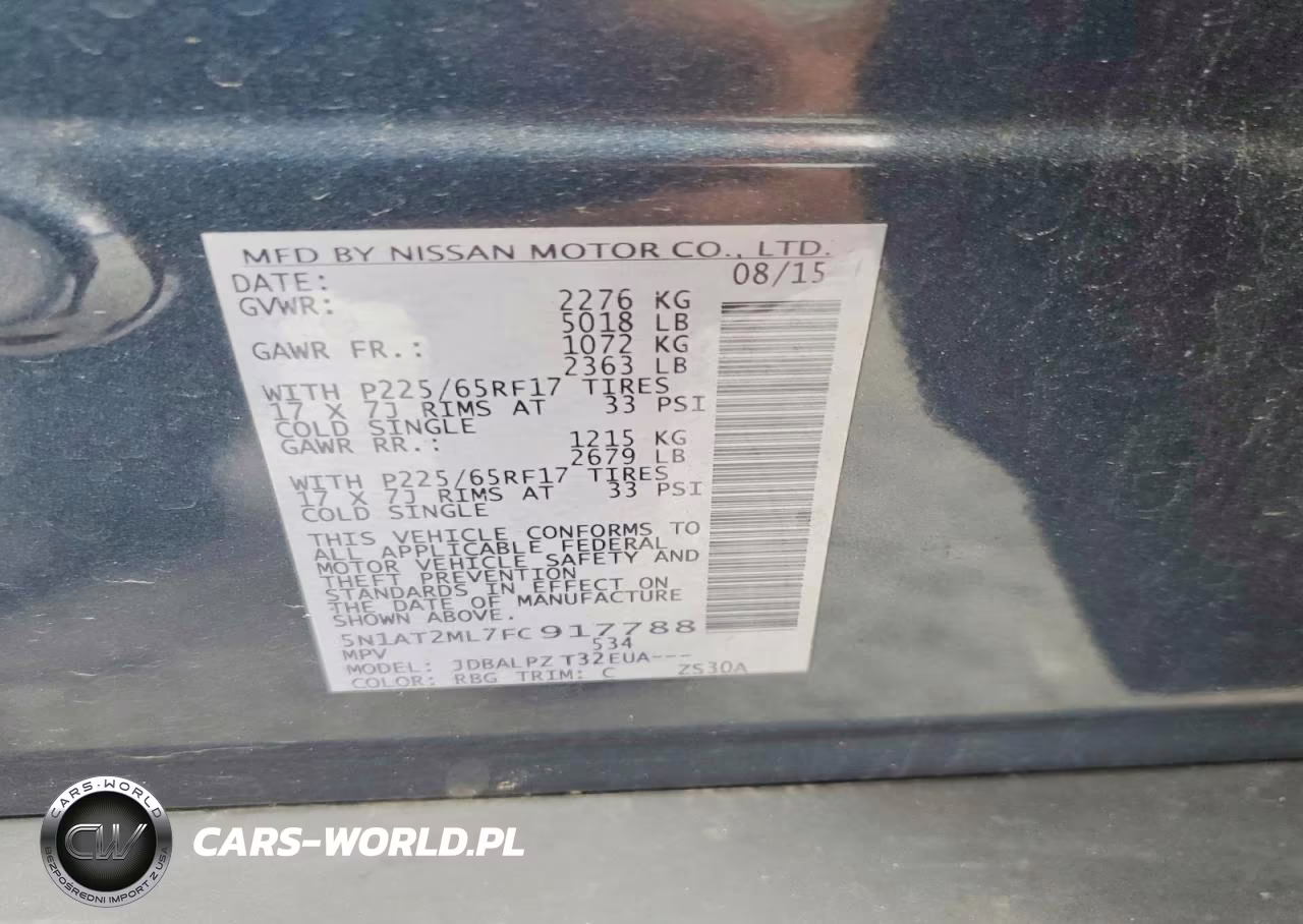2015 Nissan Rogue S VIN:5N1AT2ML7FC917788 - 13