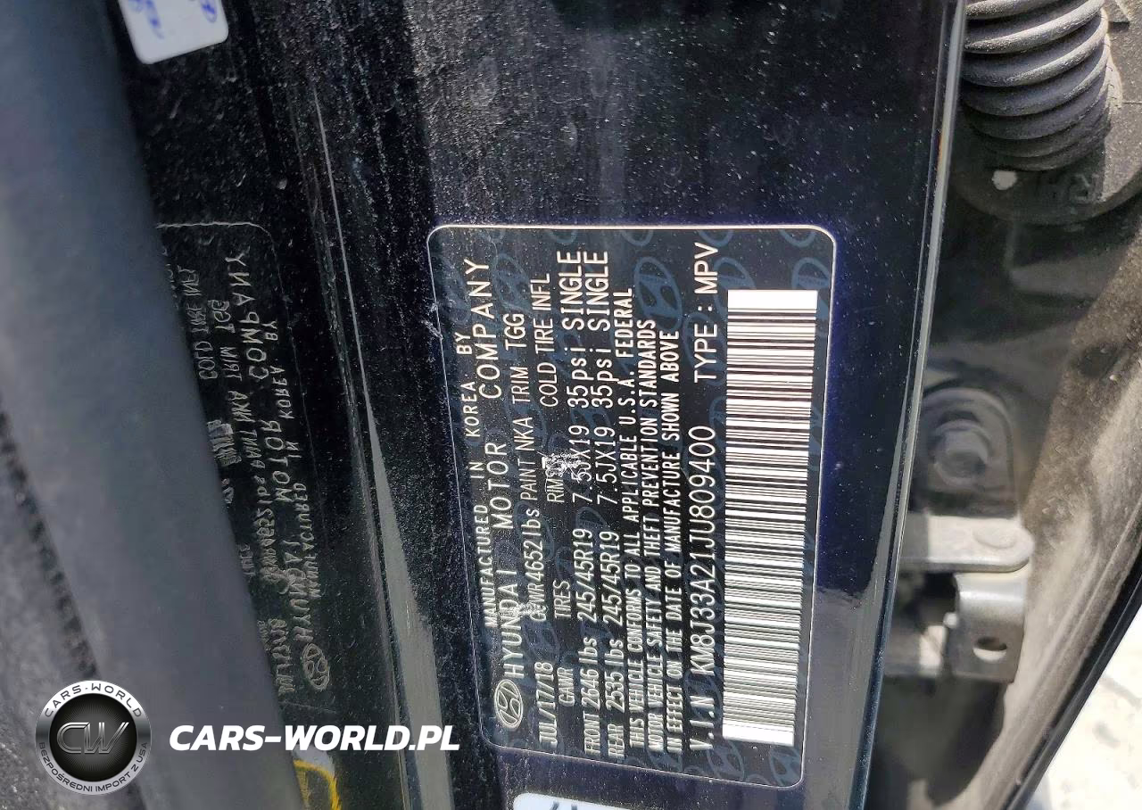2018 Hyundai Tucson Value VIN:KM8J33A21JU809400 - 12