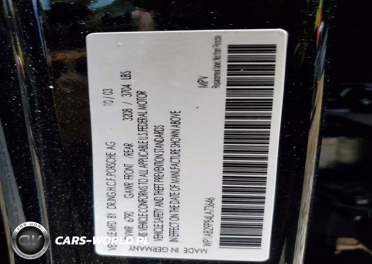 2004 Porsche Cayenne S VIN:WP1AB29P84LA73646 - 13