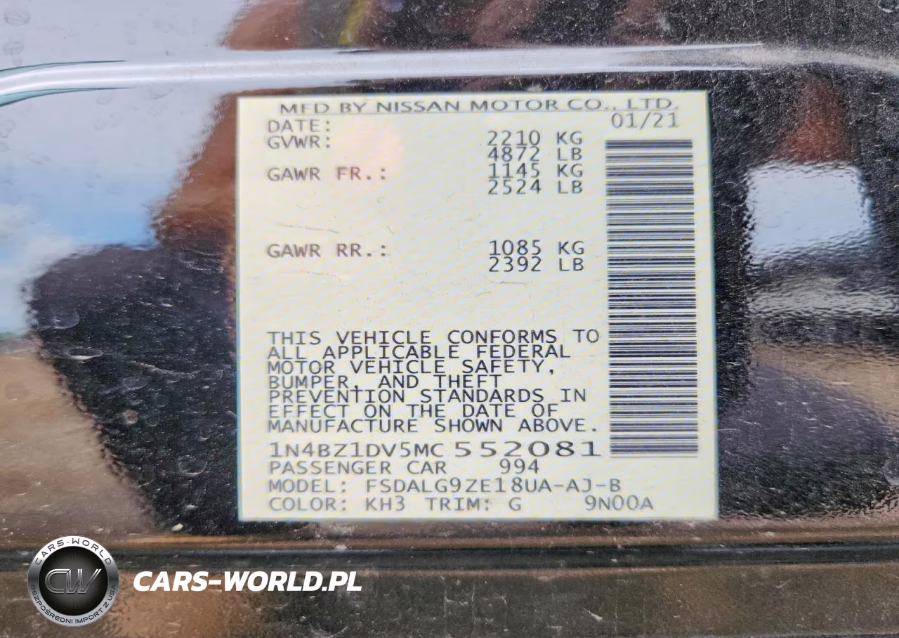 2021 Nissan Leaf Sl Plus VIN:1N4BZ1DV5MC552081 - 14
