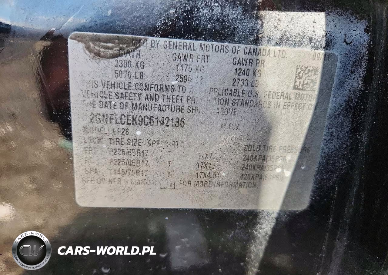 2012 Chevrolet Equinox Ls VIN:2GNFLCEK9C6142136 - 13