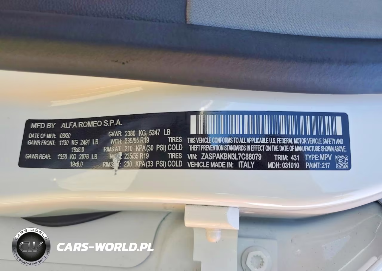 2020 Alfa Romeo Stelvio Ti VIN:ZASPAKBN3L7C88079 - 13
