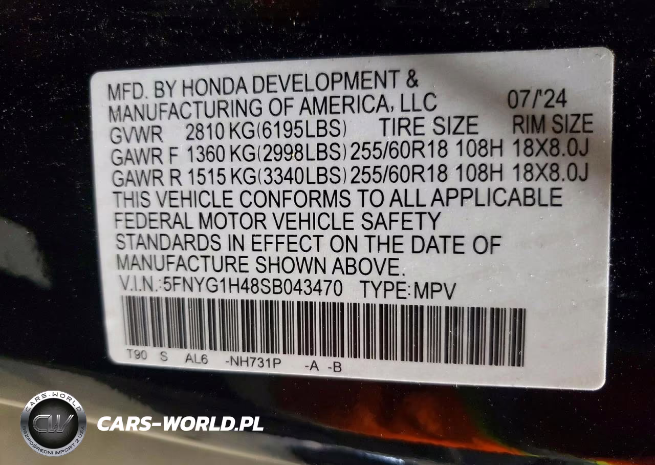 2025 Honda Pilot Exl VIN:5FNYG1H48SB043470 - 13