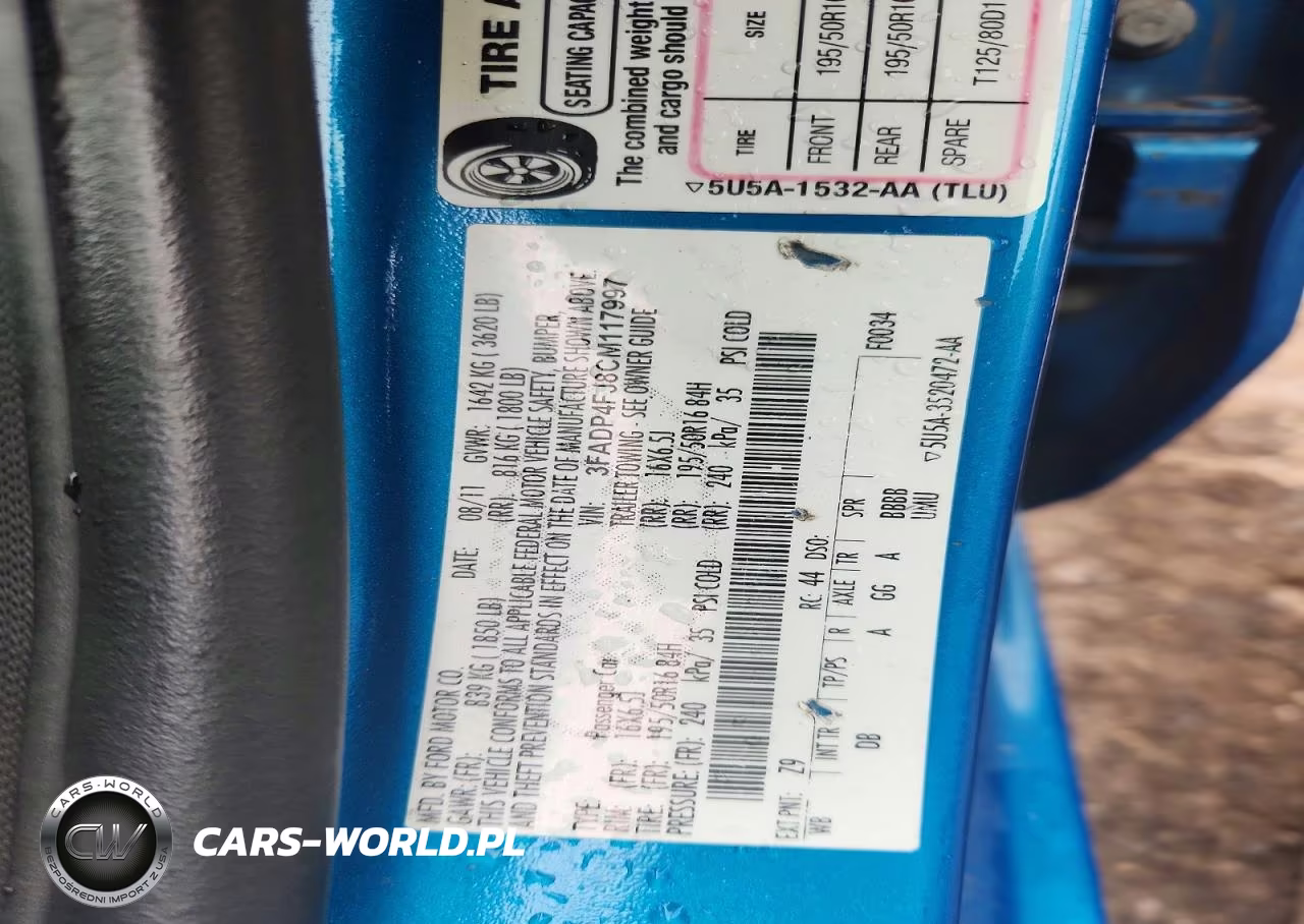 2012 Ford Fiesta Ses VIN:3FADP4FJ8CM117997 - 12