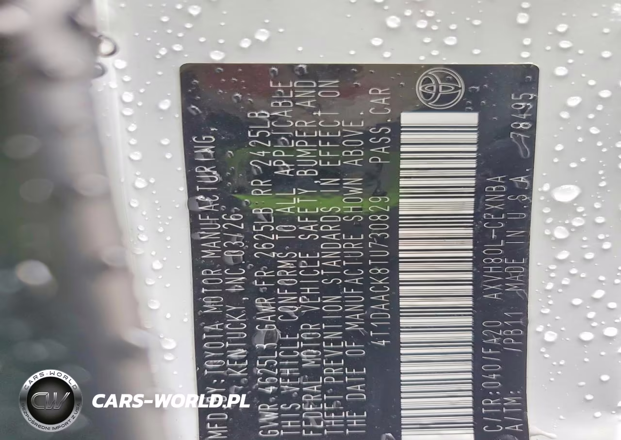 2026 Toyota Camry Le VIN:4T1DAACK8TU730829 - 12