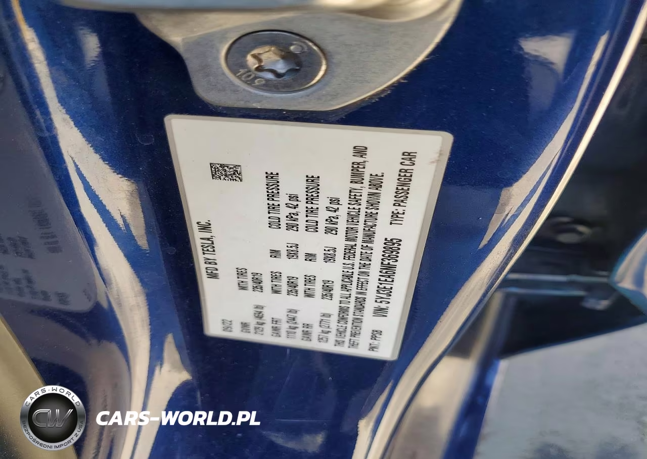 2022 Tesla Model 3 VIN:5YJ3E1EA6NF369895 - 12