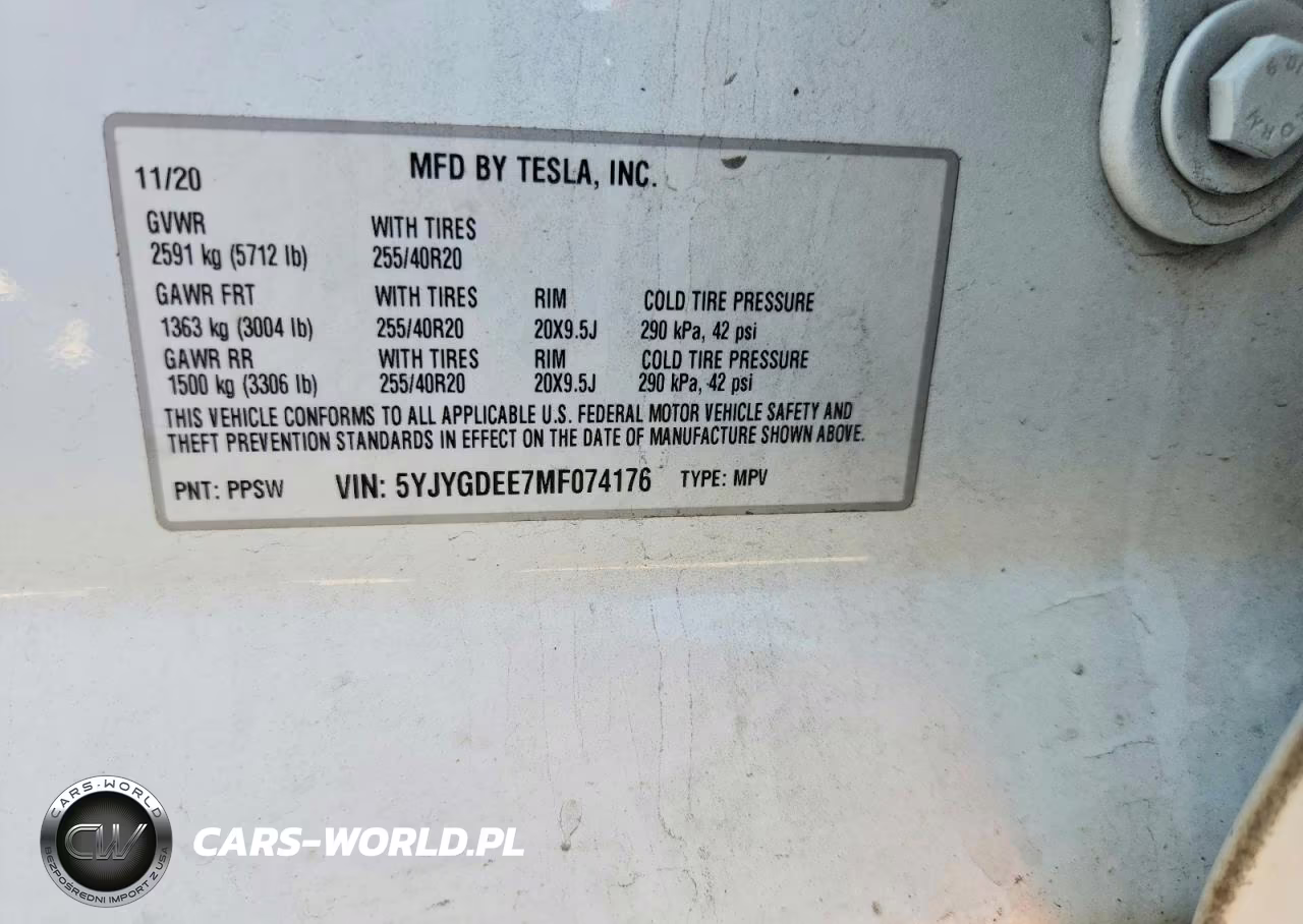 2021 Tesla Model Y VIN:5YJYGDEE7MF074176 - 14