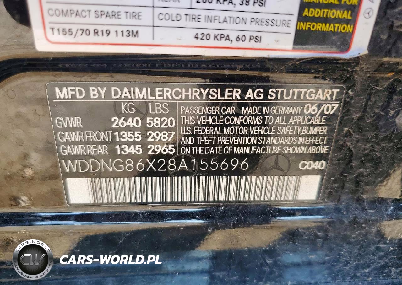 2008 Mercedes-Benz S 550 4Matic VIN:WDDNG86X28A155696 - 13
