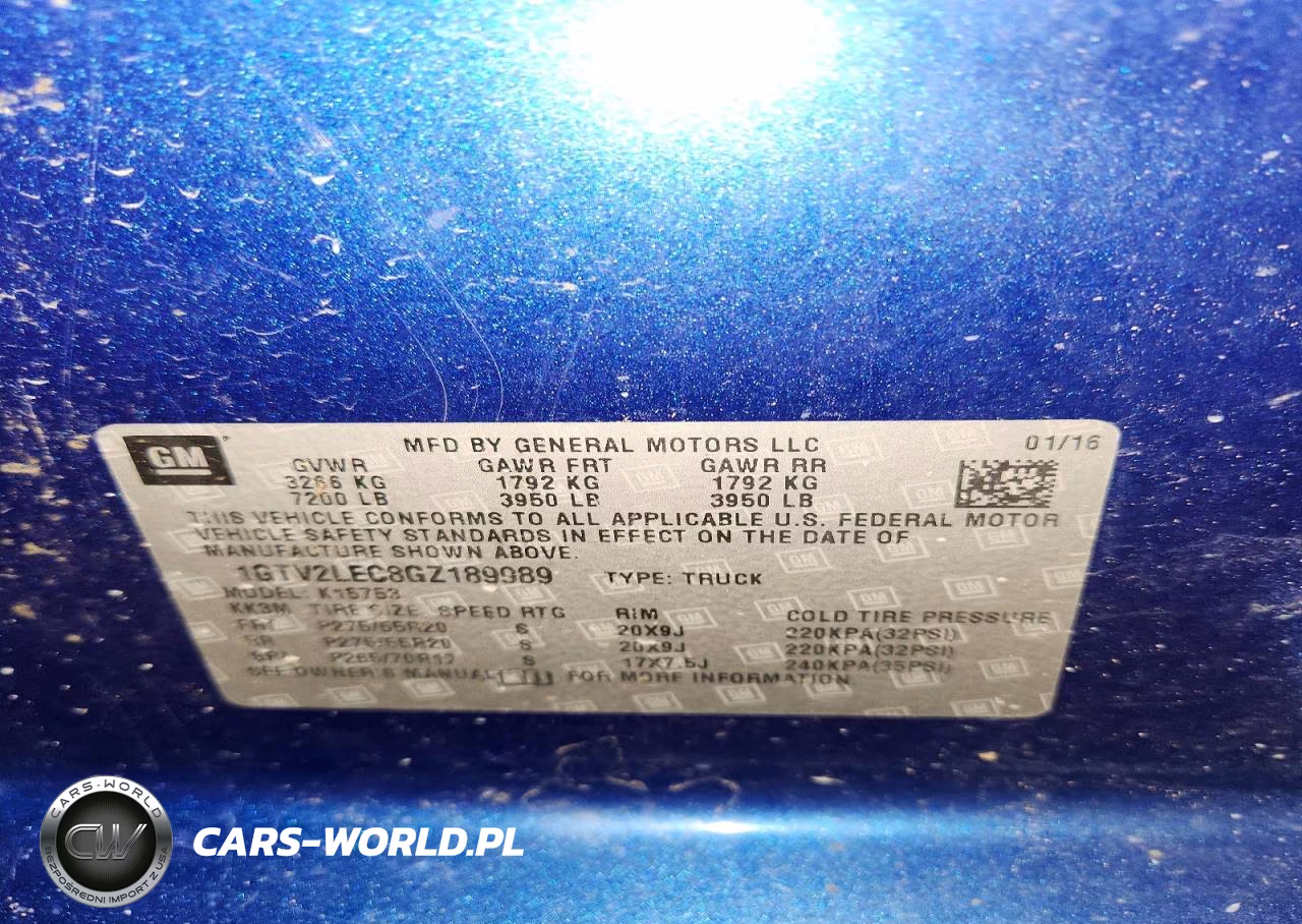 2016 GMC Sierra K1500 VIN:1GTV2LEC8GZ189989 - 12