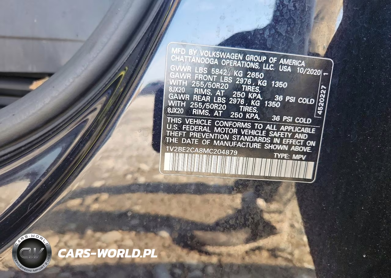 2021 Volkswagen Atlas Cross Sport Sel VIN:1V2BE2CA8MC204879 - 13