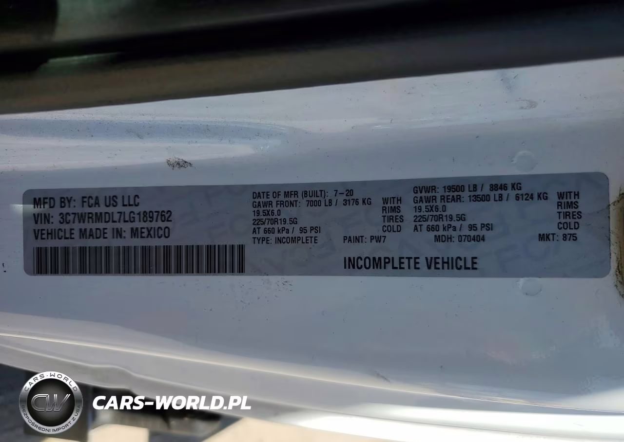 2020 Ram 5500Hhdslt - Rollback Tow Truck VIN:3C7WRMDL7LG189762 - 12