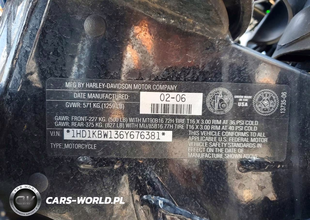 2006 Harley-Davidson Flhxi VIN:1HD1KBW136Y676381 - 8