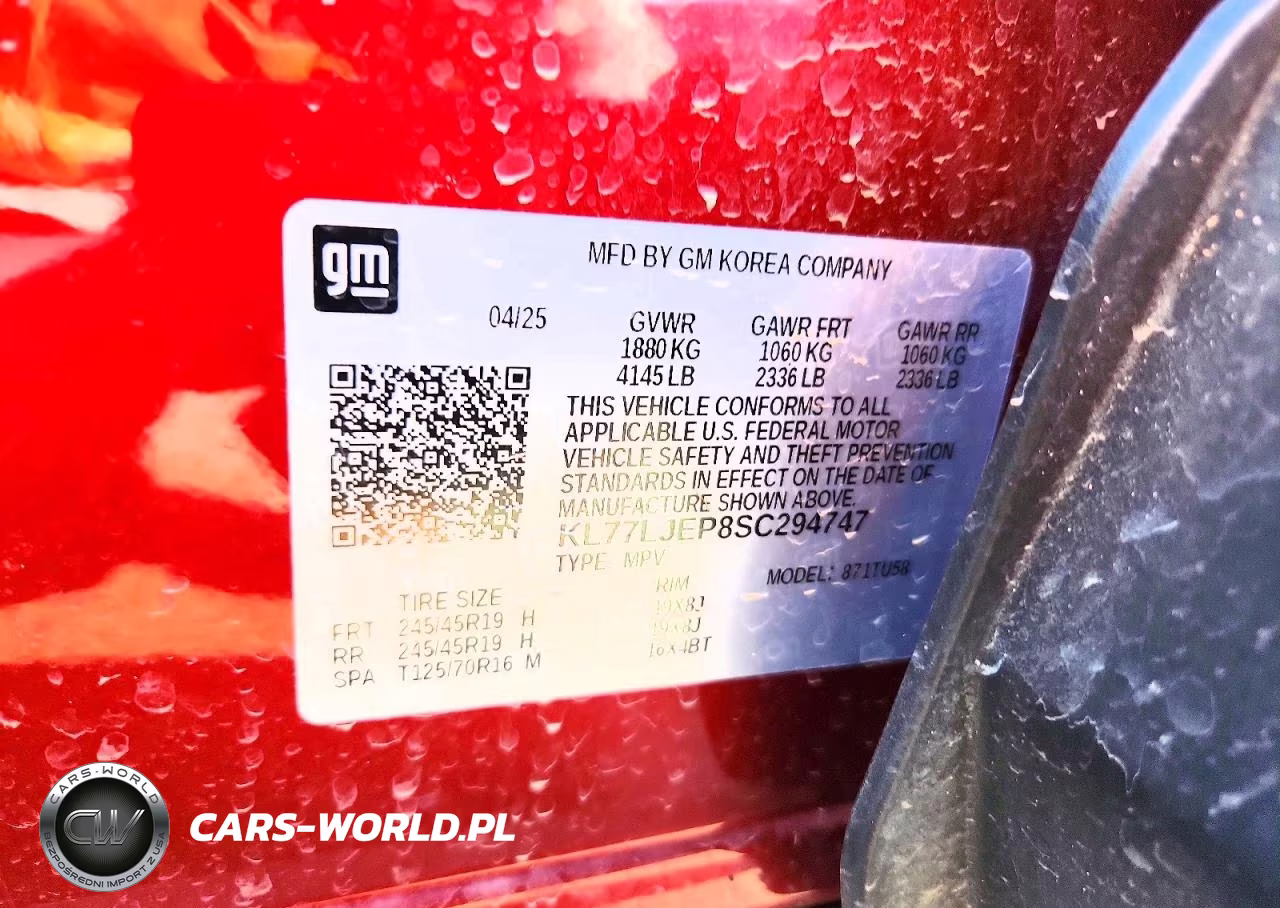 2025 Chevrolet Trax 2Rs VIN:KL77LJEP8SC294747 - 13