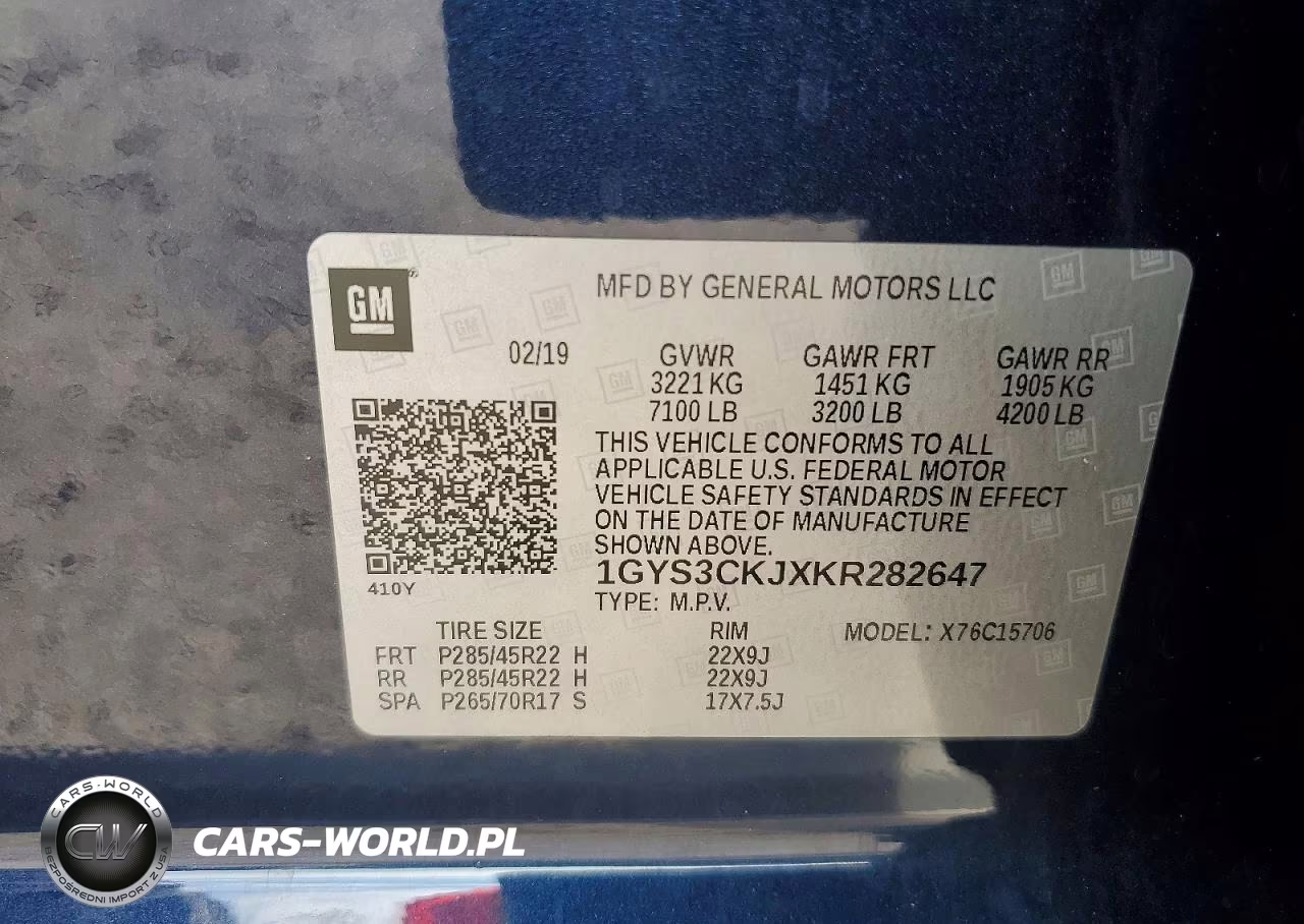 2019 Cadillac Escalade Premium Luxury VIN:1GYS3CKJXKR282647 - 13